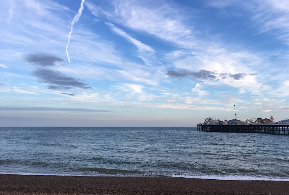 Auf der Fähre von Calais nach DoverAm Strand von Brighton mit Blick auf den Pier