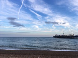 Auf der Fähre von Calais nach DoverAm Strand von Brighton mit Blick auf den Pier